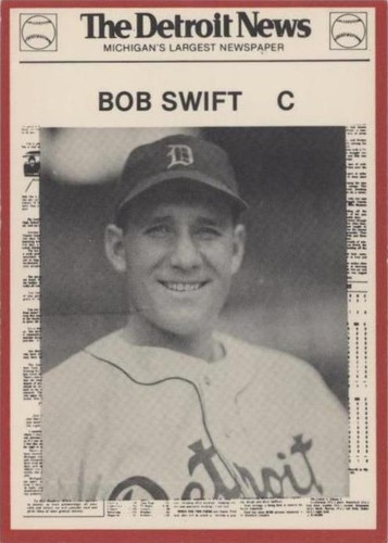 1981 Detroit News Detroit Tigers Boys of Summer 100th Anniversary - Bob Swift #42