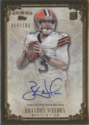 2012 Topps Five Star Brandon Weeden #FSFA-BW