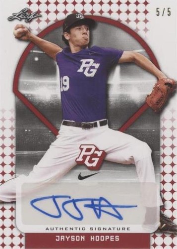 2018 Leaf Perfect Game National Showcase - Jayson Hoopes #BA-JH5