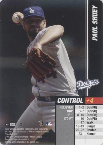 2003 MLB Showdown Trading Deadline - Paul Shuey #044