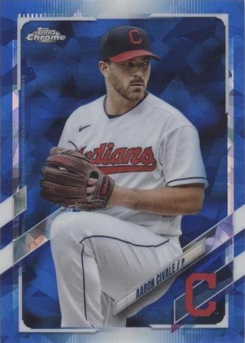 2021 Topps Chrome Update Series Sapphire Edition - Aaron Civale #US113