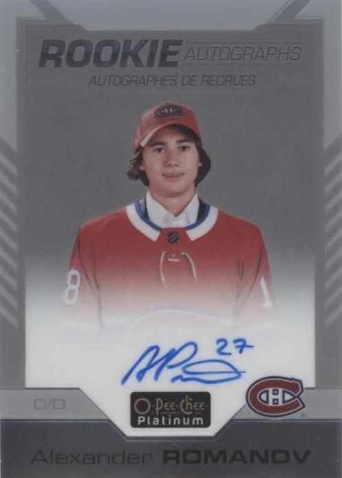 2020-21 O-Pee-Chee Platinum - Alexander Romanov #R-AR