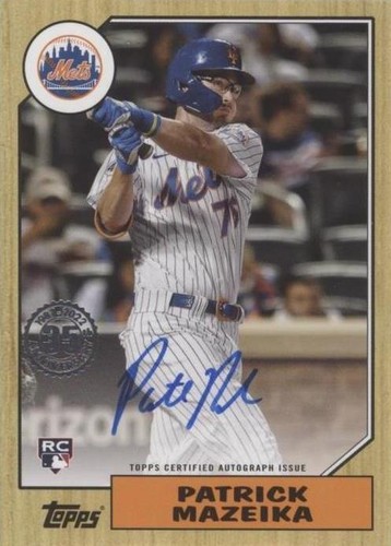 2022 Topps Update Series - Patrick Mazeika #87BA-PM