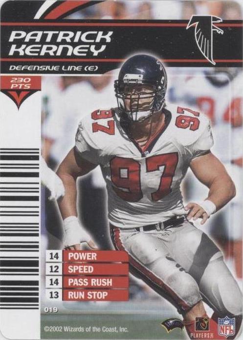 2002-03 NFL Showdown Patrick Kerney #019