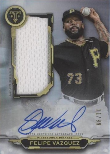 2019 Topps Triple Threads - Felipe Vazquez #AUJR-FV