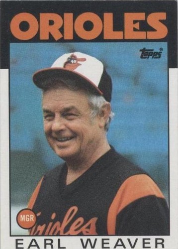 1986 Topps - Earl Weaver #321