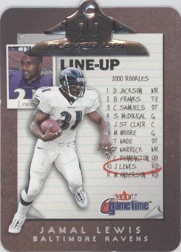 2001 Fleer Game Time Jamal Lewis #1 E