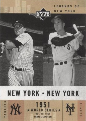 2001 Upper Deck Legends of New York Baseball Trading Cards