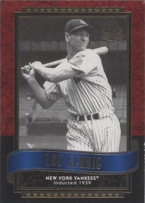 MLB Lou Gehrig  100枚限定 バットカード Upper Deck Lou Gehrig Baseball Sports Trading Cards