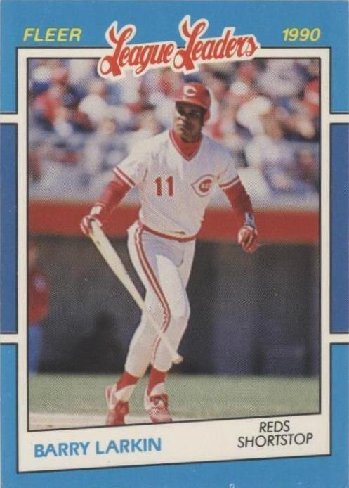 1990 Fleer Baseball's League Leaders - Barry Larkin #22