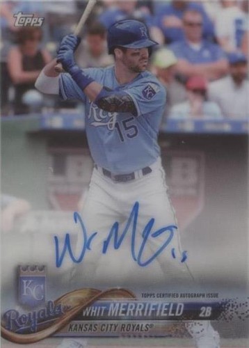 2018 Topps Clearly Authentic Autographs - Whit Merrifield #CAA-WM