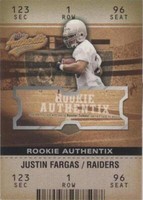 2003 Fleer Authentix Justin Fargas #116