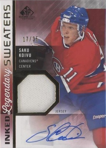 2021-22 Upper Deck SP Game Used - Saku Koivu #IS-SK