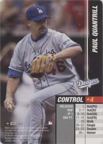 2003 MLB Showdown Pennant Run - Paul Quantrill #068