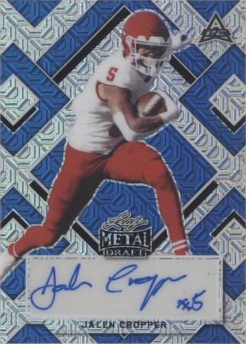 2022 Leaf Metal Draft Jalen Cropper #BA-JC1