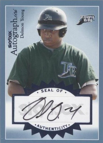 2004 Skybox Autographics - Delmon Young #A-DY
