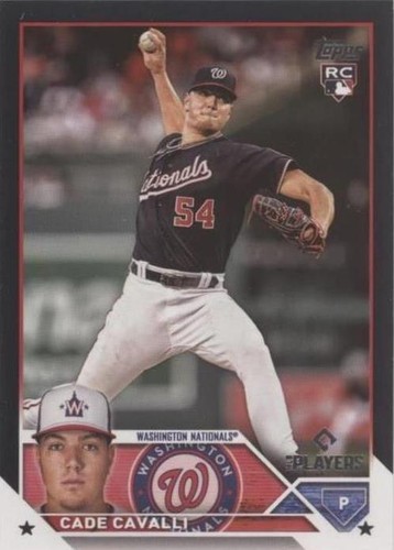2023 Topps X MLB Players Exclusive - Cade Cavalli #14