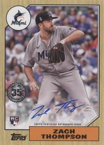 2022 Topps Series 1 - Zach Thompson #87BA-ZT