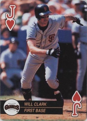 1992 U.S. Playing Card Baseball Aces - Will Clark #JH