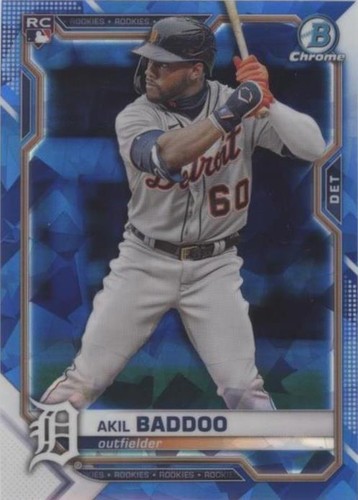 2021 Bowman Chrome Sapphire Edition - Akil Baddoo #34