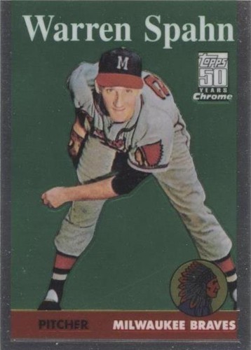 2001 Topps Chrome - Warren Spahn #8