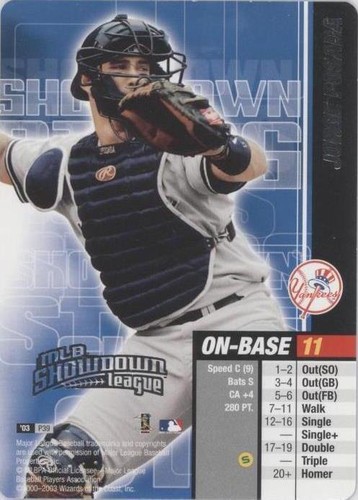 2003 MLB Showdown League Promos - Jorge Posada #P39