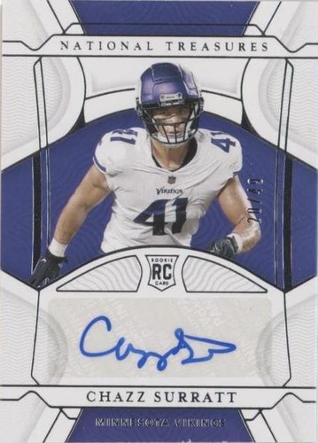 2021 Panini National Treasures Chazz Surratt #120