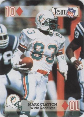 1992 Sport Decks Team NFL Star Cards Playing Cards Mark Clayton #10D
