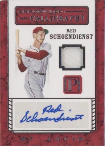 2016 Panini Pantheon - Red Schoendienst #CC-RS