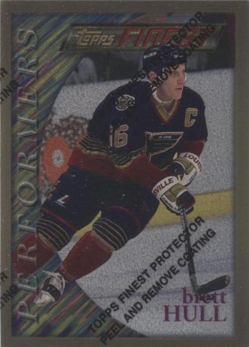 1995-96 Topps Finest - Brett Hull #184