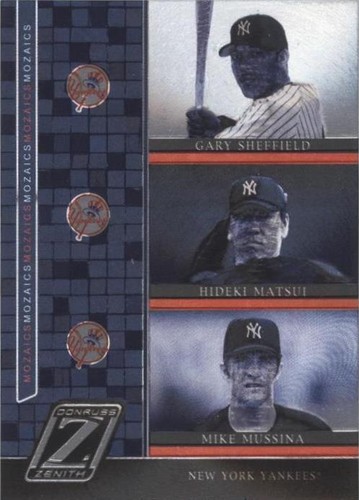 2005 Donruss Zenith - Gary Sheffield Hideki Matsui Mike Mussina #M-16