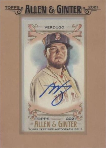 2021 Topps Allen & Ginter's - Alex Verdugo #FMA-AV