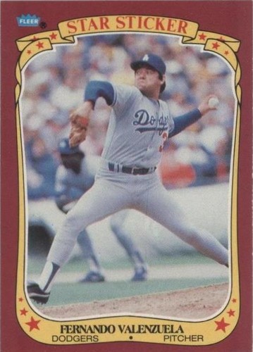1986 Fleer Star Stickers - Fernando Valenzuela #123