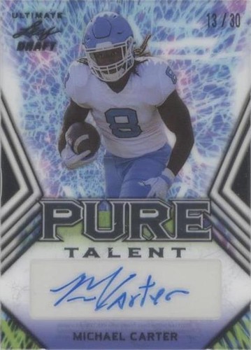 2021 Leaf Ultimate Draft Michael Carter #PT-MC1
