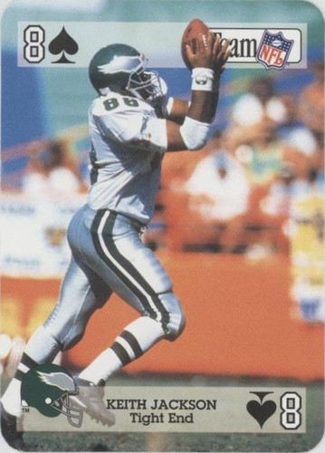 1992 Sport Decks Team NFL Star Cards Playing Cards Keith Jackson #8S