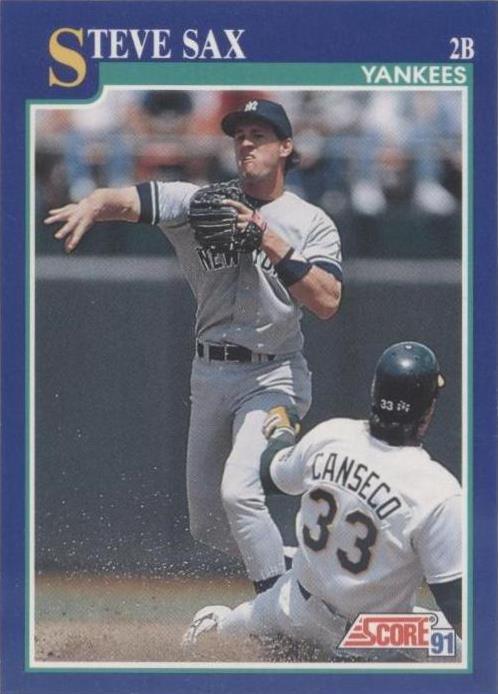 1991 Score - Steve Sax #32