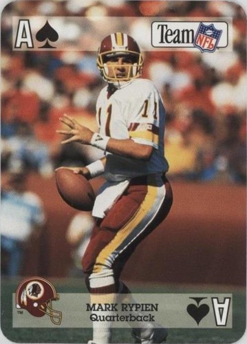 1992 Sport Decks Team NFL Star Cards Playing Cards Mark Rypien #AS
