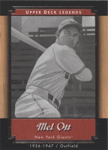 2001 Upper Deck Legends - Mel Ott #70
