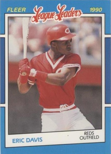 1990 Fleer Baseball's League Leaders - Eric Davis #8