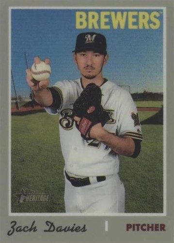 2019 Topps Heritage High Number - Zach Davies #THC-581