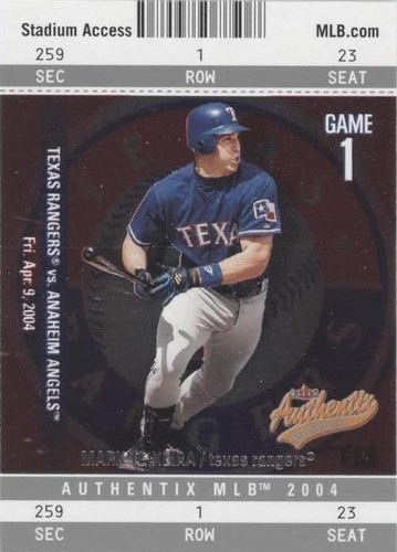 2004 Fleer Authentix - Mark Teixeira #4