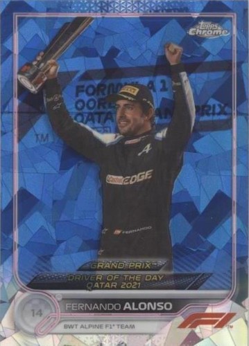 2022 Topps Chrome Sapphire Edition Formula 1 - Fernando Alonso #191