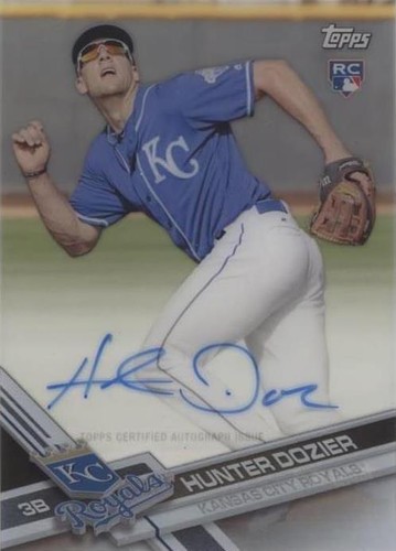 2017 Topps Clearly Authentic Autographs - Hunter Dozier #CAAU-HD