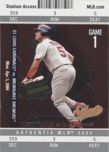 2004 Fleer Authentix - Albert Pujols #1
