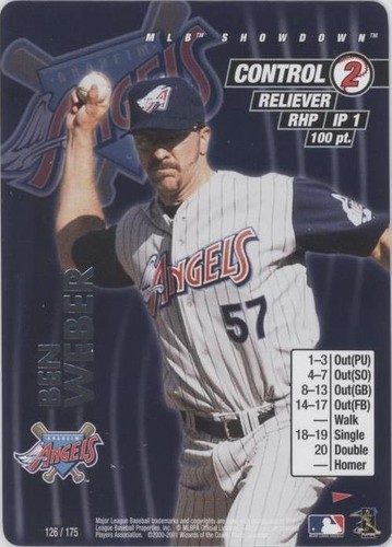 2001 MLB Showdown Pennant Run - Ben Weber #126