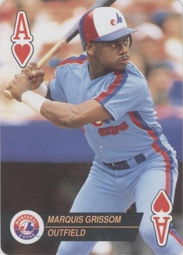 1993 Bicycle Baseball Aces Playing Cards - Marquis Grissom #AH