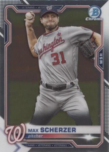2021 Bowman Chrome - Max Scherzer #77