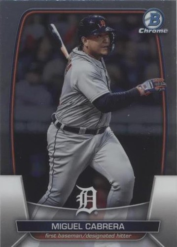Miguel Cabrera #12 2023 Bowman Chrome Detroit Tigers SP2-486