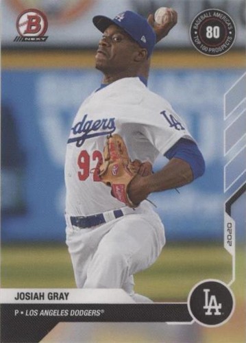 2020-21 Bowman Next Topps Now Baseball America Top 100 Prospects - Josiah Gray #BA-61