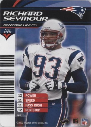 2002-03 NFL Showdown Richard Seymour #187